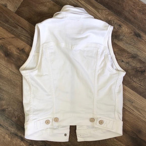 Levi’s White Vest Jacket XS - Picture 3 of 7